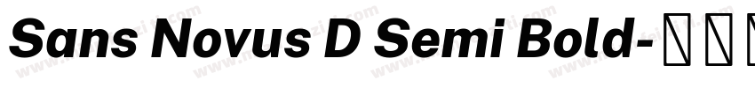 Sans Novus D Semi Bold字体转换